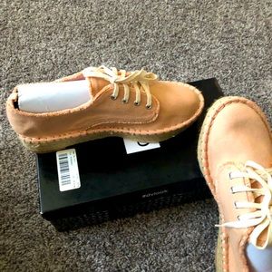 Blush colored espadrille